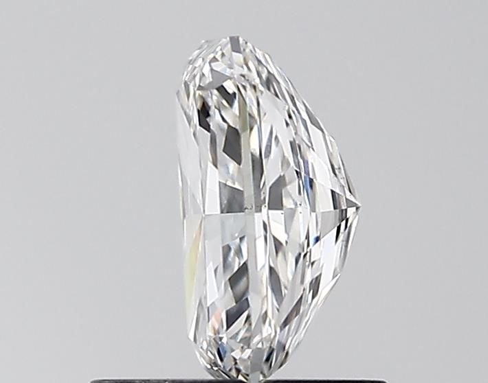 1.0 Carat Radiant Lab Diamond with  Cut Diamond in 14KT  view 1
