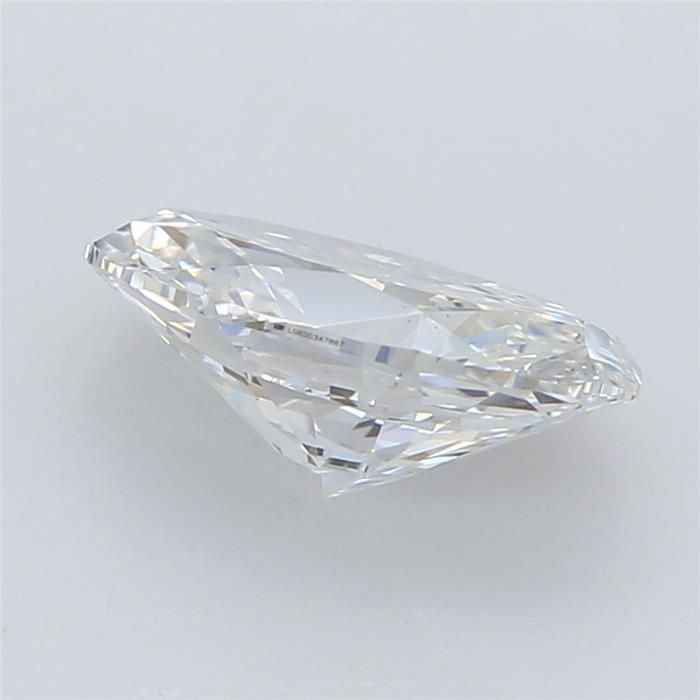 1.0 Carat Oval Lab Diamond with  Cut Diamond in 14KT  view 1
