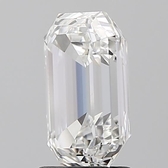 2.52 Carat Emerald Lab Diamond with  Cut Diamond in 14KT  view 1
