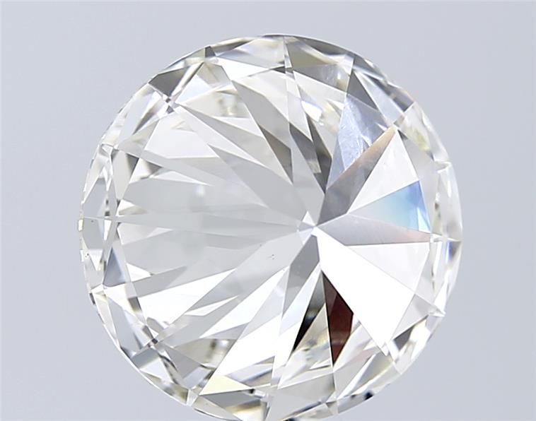 5.78 Carat Round Lab Diamond with  Cut Diamond in 14KT  view 1
