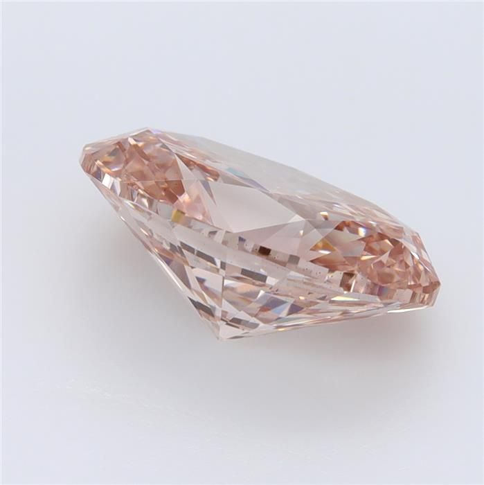 3.27 Carat Oval Lab Diamond with  Cut Diamond in 14KT  view 1
