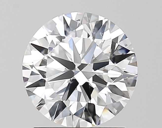 1.5 Carat Round Lab Diamond with  Cut Diamond in 14KT  view 1
