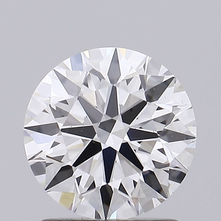 1.38 Carat Round Lab Diamond with  Cut Diamond in 14KT  view 1
