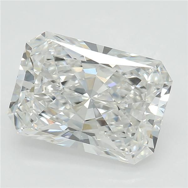 1.61 Carat Radiant Lab Diamond with  Cut Diamond in 14KT  view 1

