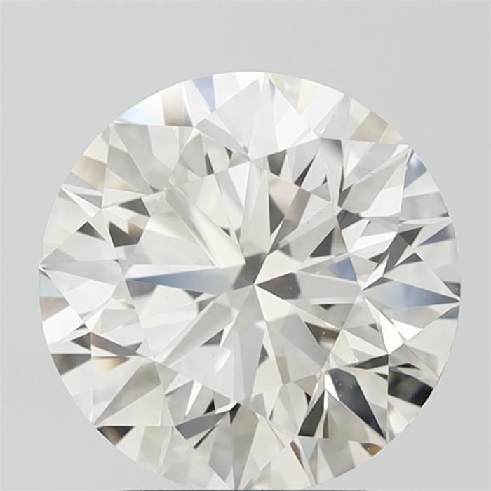 3.11 Carat Round Lab Diamond with  Cut Diamond in 14KT  view 1
