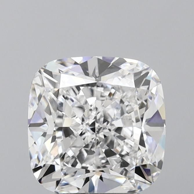 3.02 Carat Cushion Lab Diamond with  Cut Diamond in 14KT  view 1
