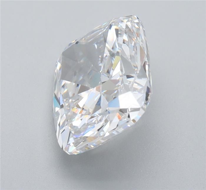 3.18 Carat Cushion Lab Diamond with  Cut Diamond in 14KT  view 1
