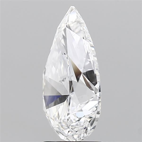 3.01 Carat Pear Natural Diamond with  Cut Diamond in 14KT  view 1
