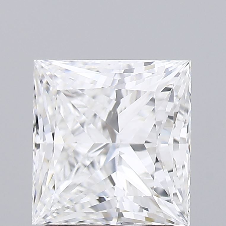2.03 Carat Princess Lab Diamond with  Cut Diamond in 14KT  view 1
