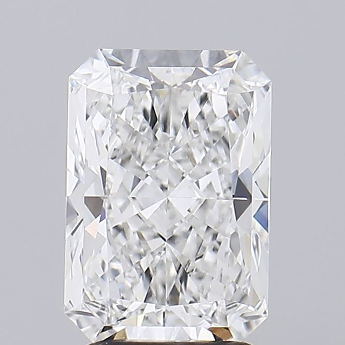 2.15 Carat Radiant Lab Diamond with  Cut Diamond in 14KT  view 1
