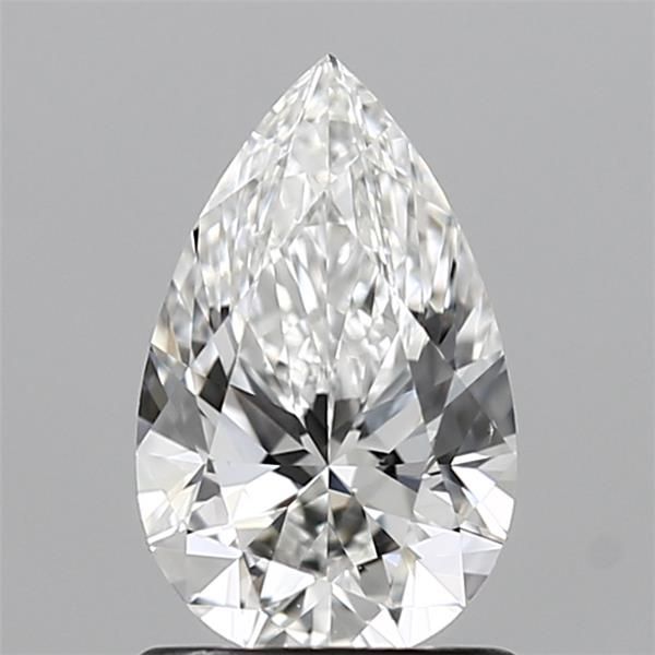 1.03 Carat Pear Lab Diamond with  Cut Diamond in 14KT  view 1
