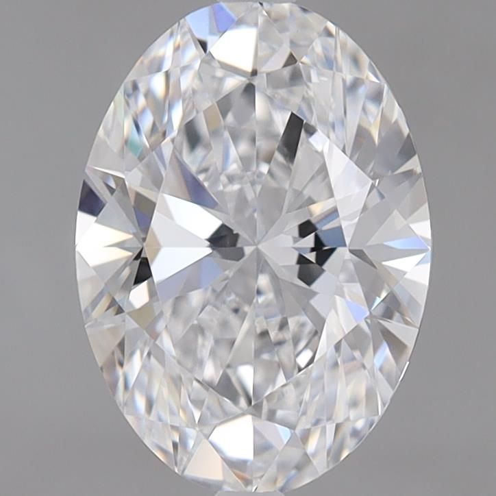 1.46 Carat Oval Lab Diamond with  Cut Diamond in 14KT  view 1
