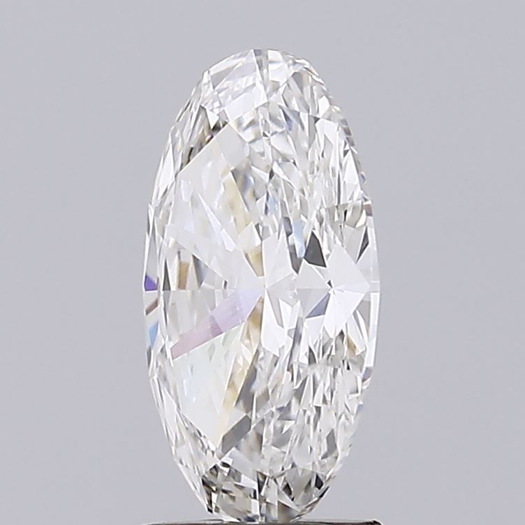 2.51 Carat Oval Lab Diamond with  Cut Diamond in 14KT  view 1
