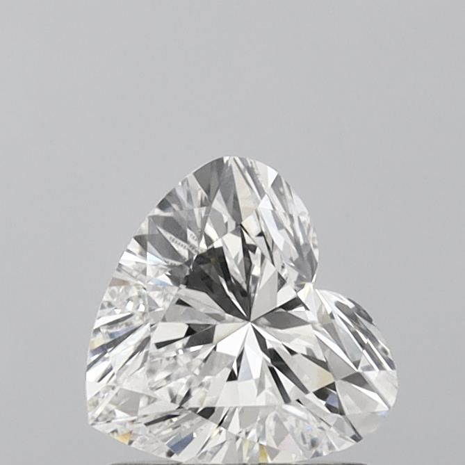 1.02 Carat Heart Lab Diamond with  Cut Diamond in 14KT  view 1
