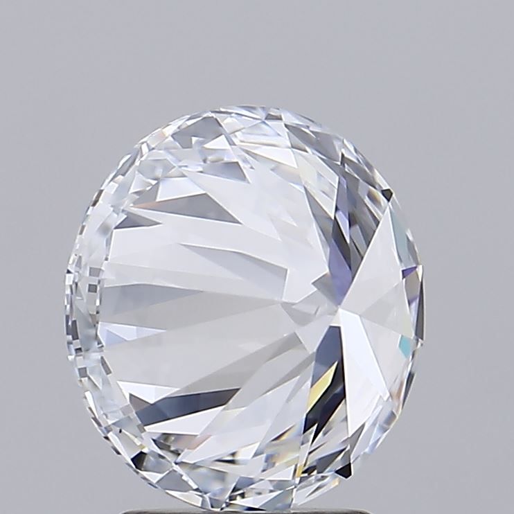 3.03 Carat Round Lab Diamond with  Cut Diamond in 14KT  view 1
