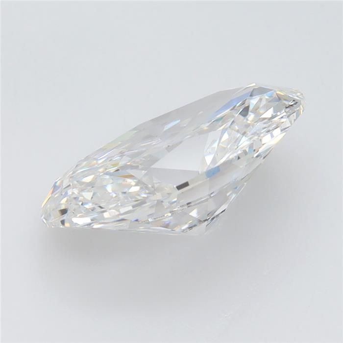 2.72 Carat Oval Lab Diamond with  Cut Diamond in 14KT  view 1
