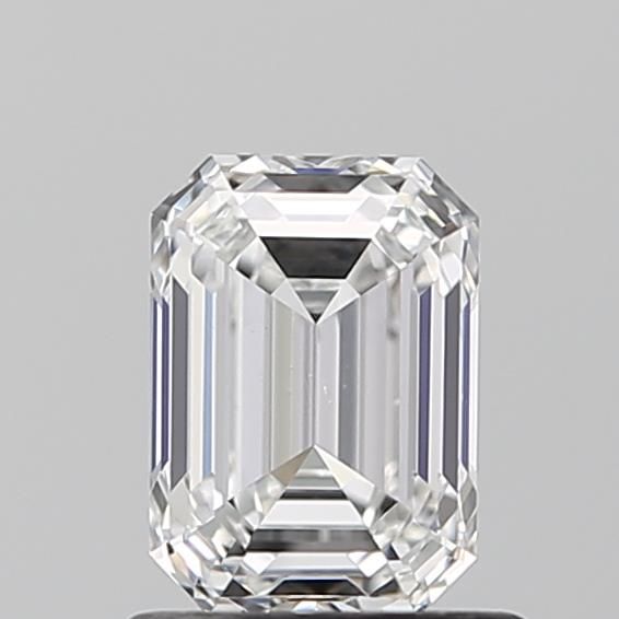 1.0 Carat Emerald Natural Diamond with  Cut Diamond in 14KT  view 1
