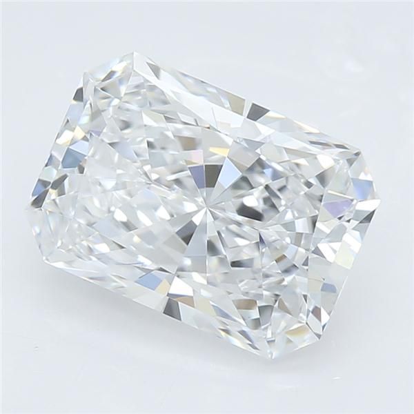 1.58 Carat Radiant Lab Diamond with  Cut Diamond in 14KT  view 1
