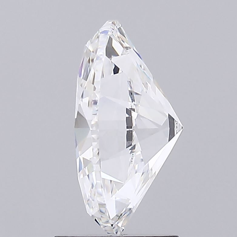 2.15 Carat Oval Lab Diamond with  Cut Diamond in 14KT  view 1
