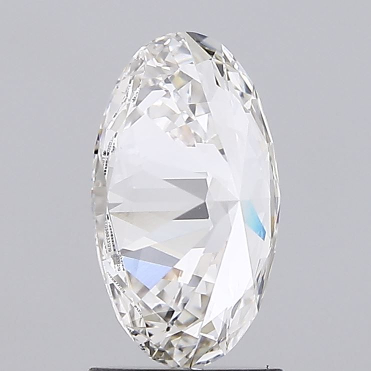 1.66 Carat Oval Lab Diamond with  Cut Diamond in 14KT  view 1
