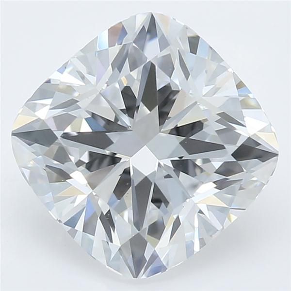2.07 Carat Cushion Lab Diamond with  Cut Diamond in 14KT  view 1
