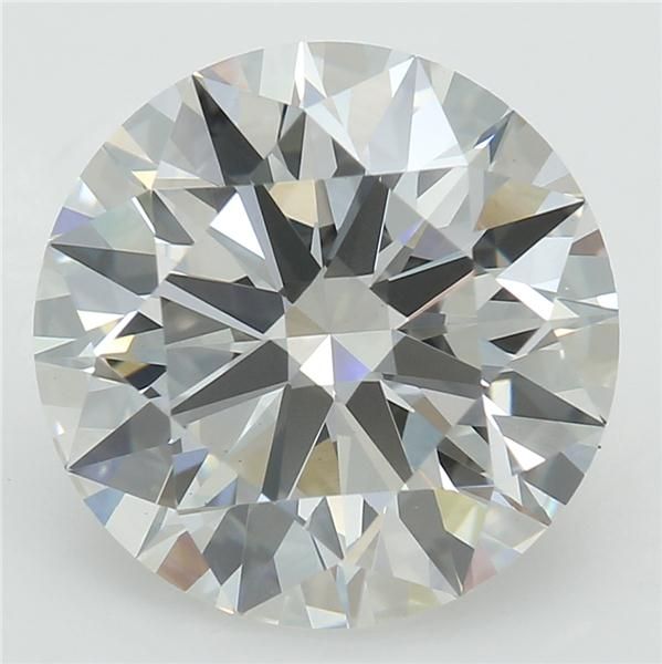 2.81 Carat Round Lab Diamond with  Cut Diamond in 14KT  view 1
