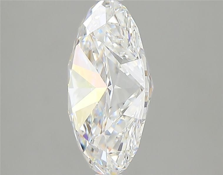 3.3 Carat Oval Lab Diamond with  Cut Diamond in 14KT  view 1
