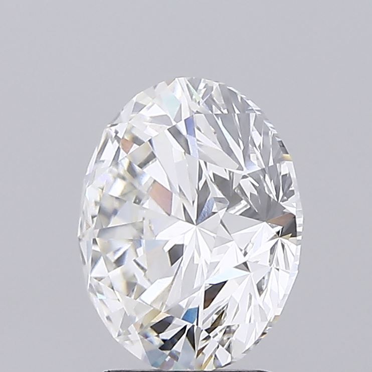 3.01 Carat Round Lab Diamond with  Cut Diamond in 14KT  view 1
