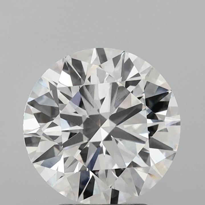 3.3 Carat Round Lab Diamond with  Cut Diamond in 14KT  view 1
