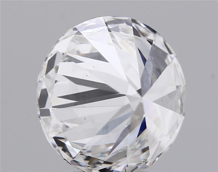 5.8 Carat Round Lab Diamond with  Cut Diamond in 14KT  view 1

