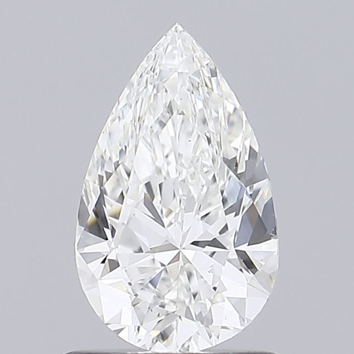 0.93 Carat Pear Lab Diamond with  Cut Diamond in 14KT  view 1
