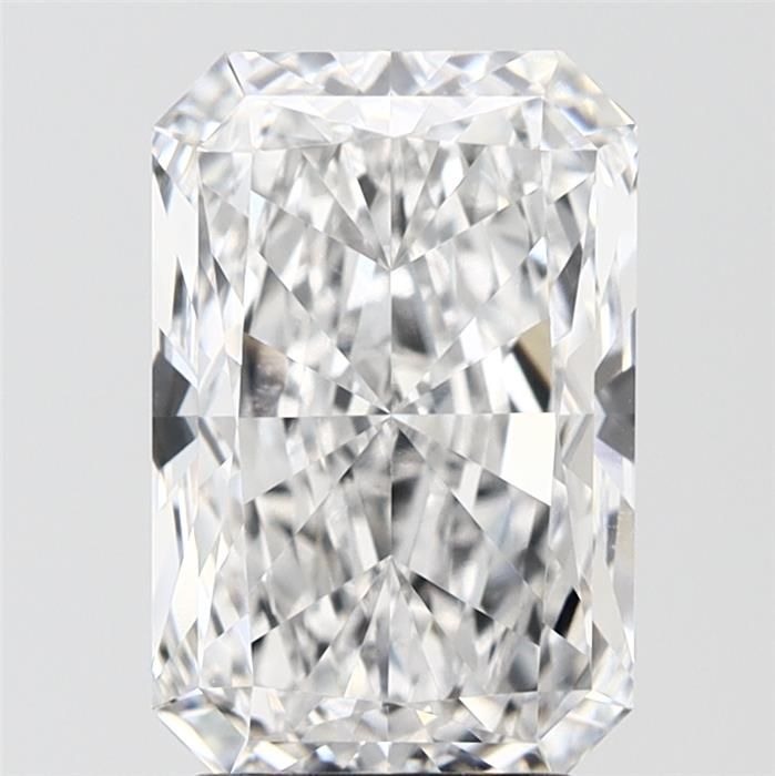 3.71 Carat Radiant Lab Diamond with  Cut Diamond in 14KT  view 1
