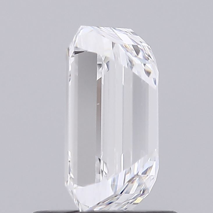 1.09 Carat Emerald Lab Diamond with  Cut Diamond in 14KT  view 1
