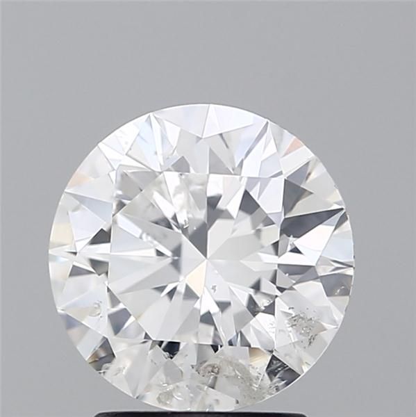 2.02 Carat Round Natural Diamond with  Cut Diamond in 14KT  view 1
