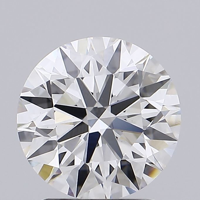 2.14 Carat Round Lab Diamond with  Cut Diamond in 14KT  view 1
