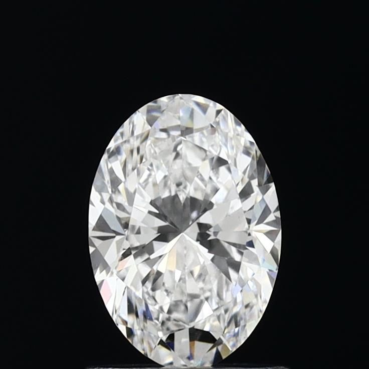 1.01 Carat Oval Lab Diamond with  Cut Diamond in 14KT  view 1
