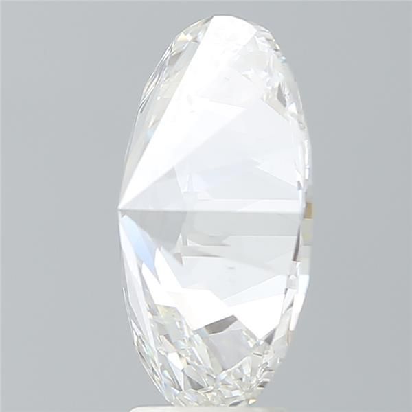 6.44 Carat Oval Lab Diamond with  Cut Diamond in 14KT  view 1
