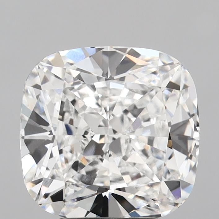 4.0 Carat Cushion Lab Diamond with  Cut Diamond in 14KT  view 1
