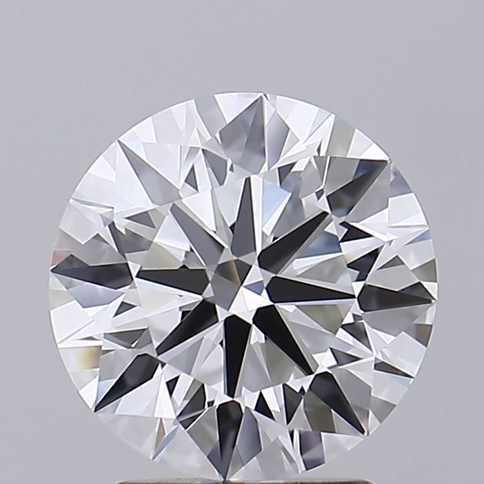 2.51 Carat Round Lab Diamond with  Cut Diamond in 14KT  view 1
