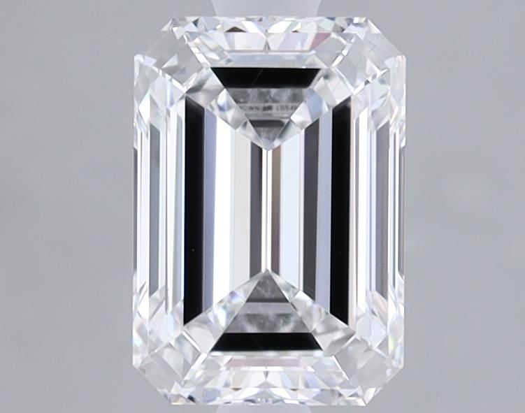 1.41 Carat Emerald Lab Diamond with  Cut Diamond in 14KT  view 1
