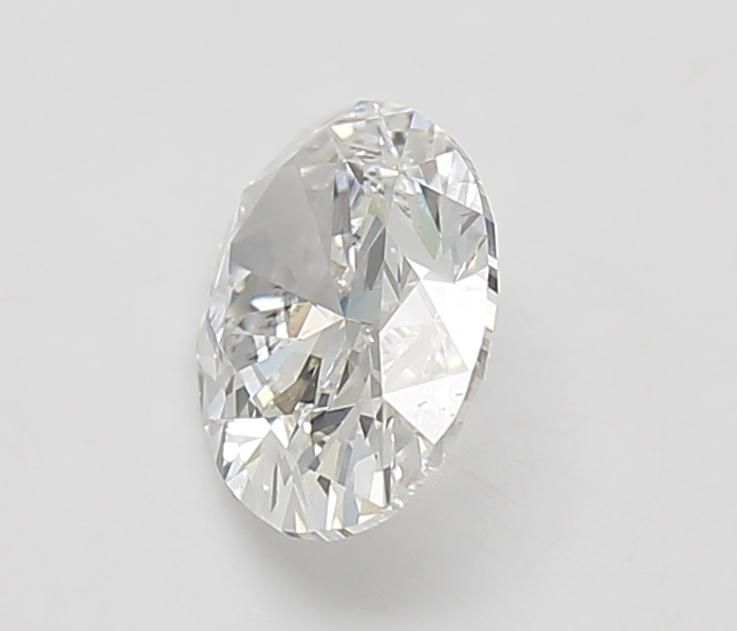 2.07 Carat Oval Lab Diamond with  Cut Diamond in 14KT  view 1
