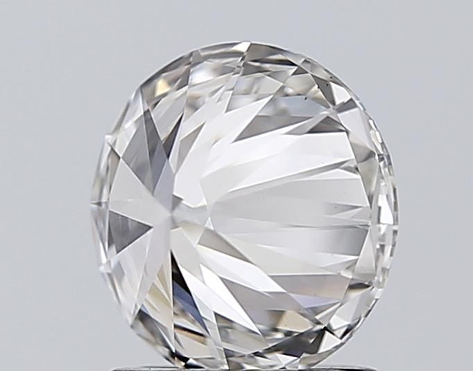 1.32 Carat Round Lab Diamond with  Cut Diamond in 14KT  view 1
