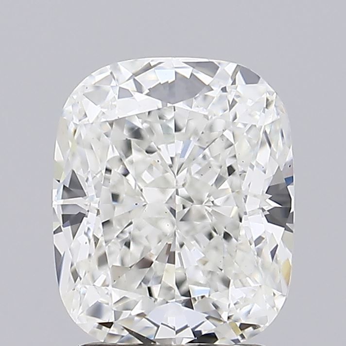 2.83 Carat Cushion Lab Diamond with  Cut Diamond in 14KT  view 1
