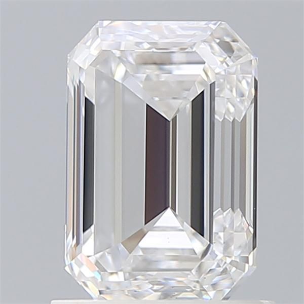 1.5 Carat Emerald Lab Diamond with  Cut Diamond in 14KT  view 1
