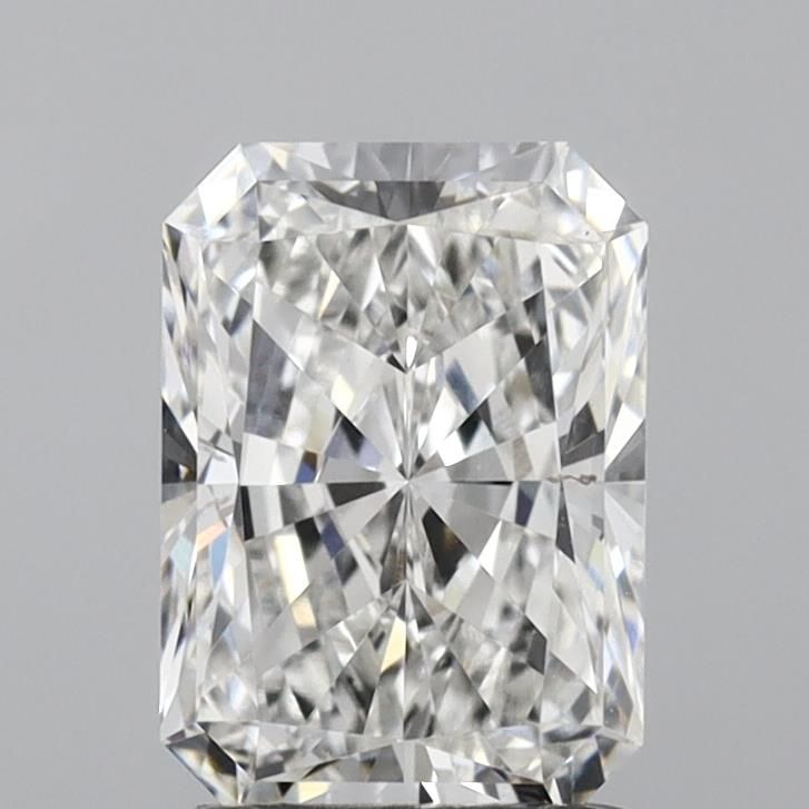 1.46 Carat Radiant Lab Diamond with  Cut Diamond in 14KT  view 1

