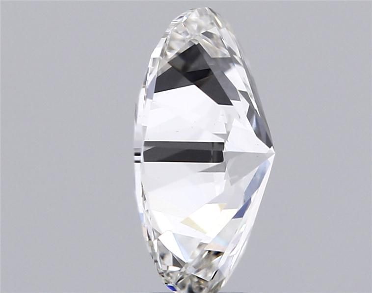 2.07 Carat Oval Lab Diamond with  Cut Diamond in 14KT  view 1
