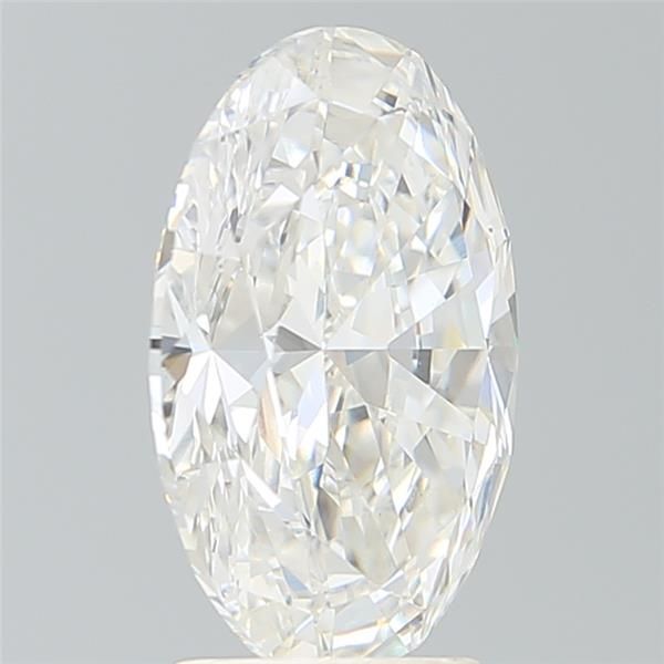 3.85 Carat Oval Lab Diamond with  Cut Diamond in 14KT  view 1
