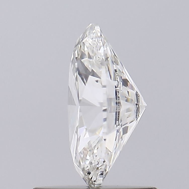 1.0 Carat Oval Lab Diamond with  Cut Diamond in 14KT  view 1
