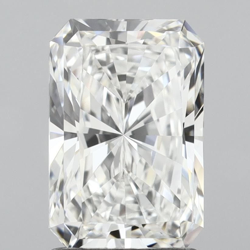 1.74 Carat Radiant Lab Diamond with  Cut Diamond in 14KT  view 1
