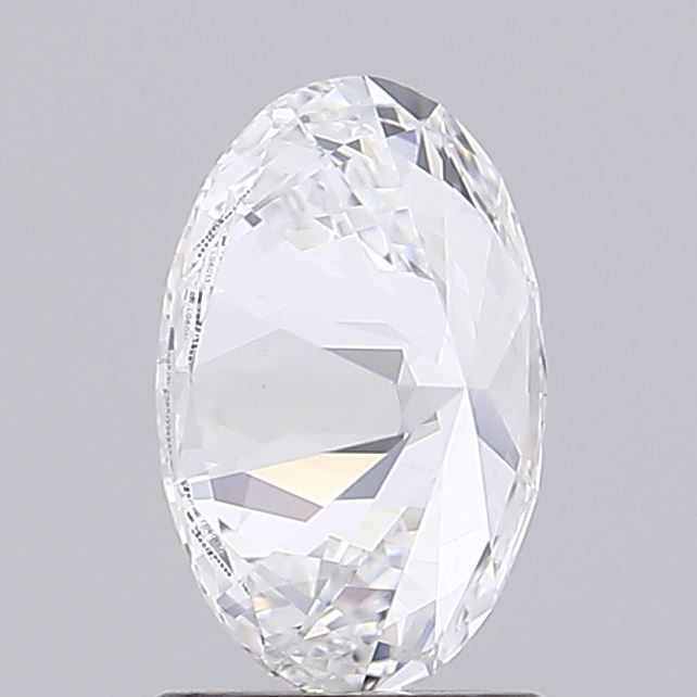 1.64 Carat Oval Lab Diamond with  Cut Diamond in 14KT  view 1
